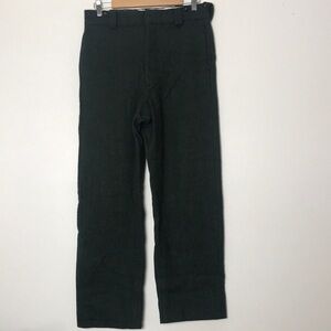 Woolrich vintage green pants spender buttons, zipper, hemmed size 32